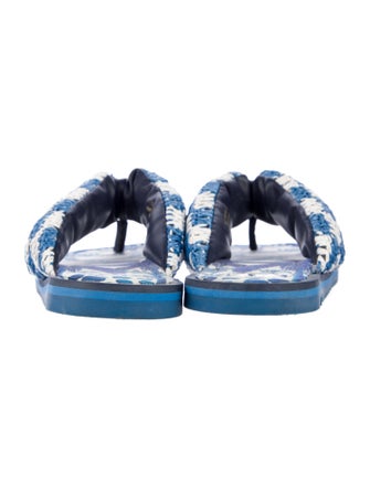 Farm Rio Tweed Printed Flip Flops