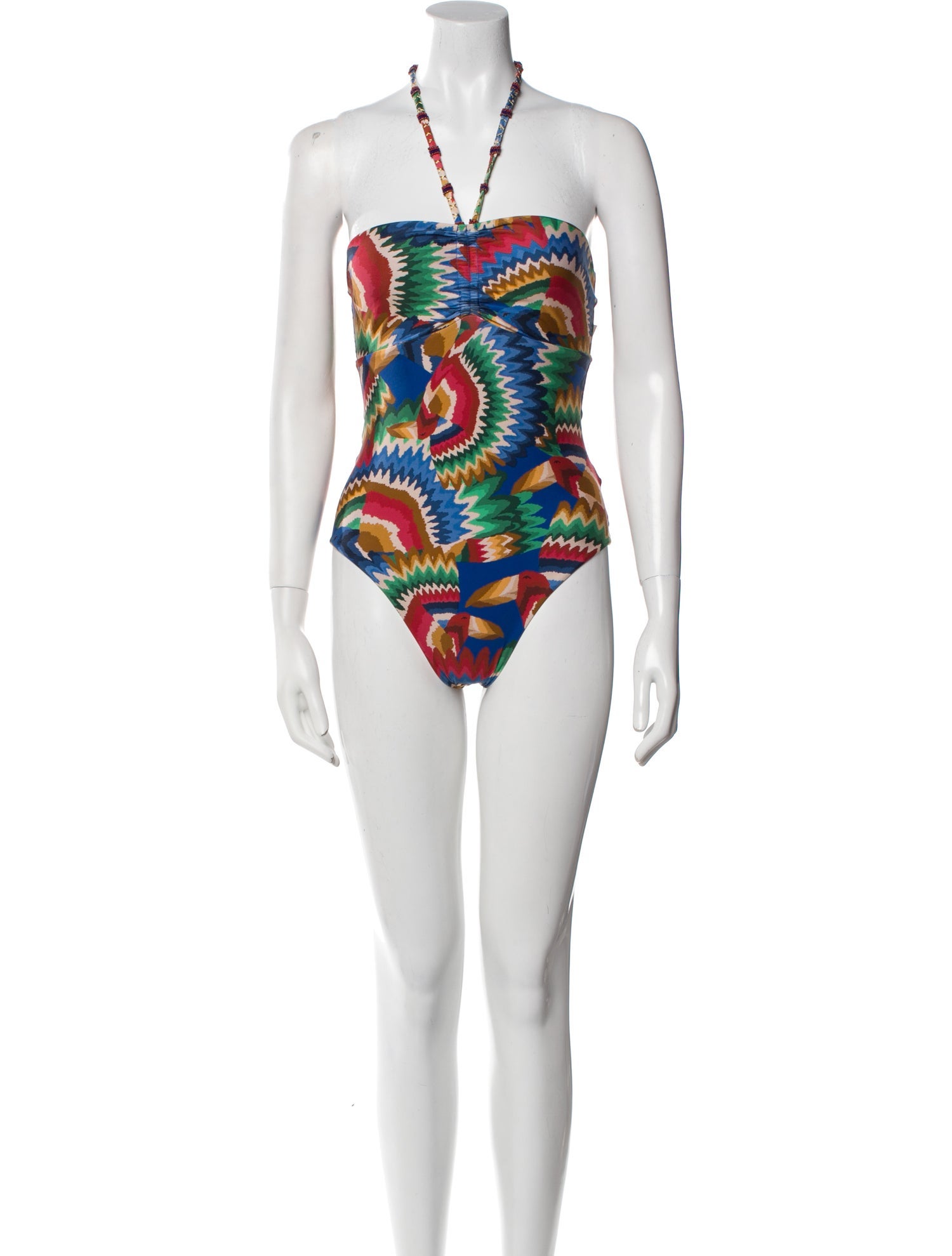 Farm Rio Printed Cutout Accent One-Piece