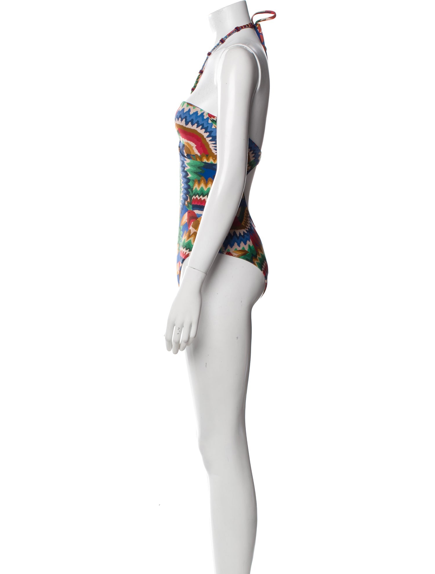 Farm Rio Printed Cutout Accent One-Piece