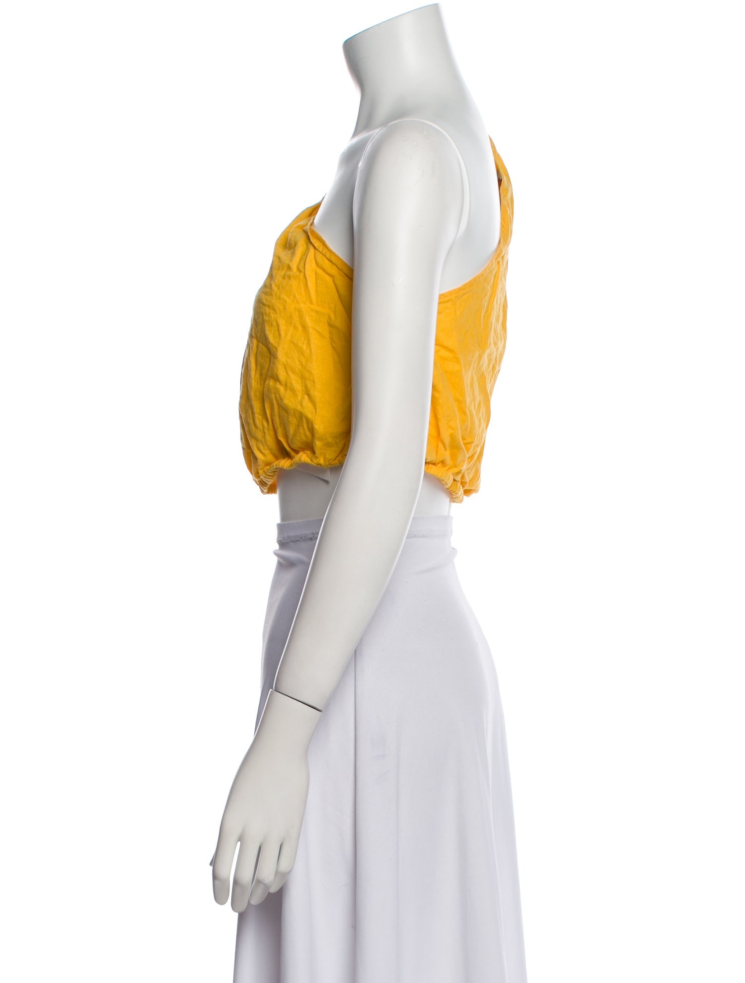 Farm Rio One-Shoulder Sleeveless Crop Top