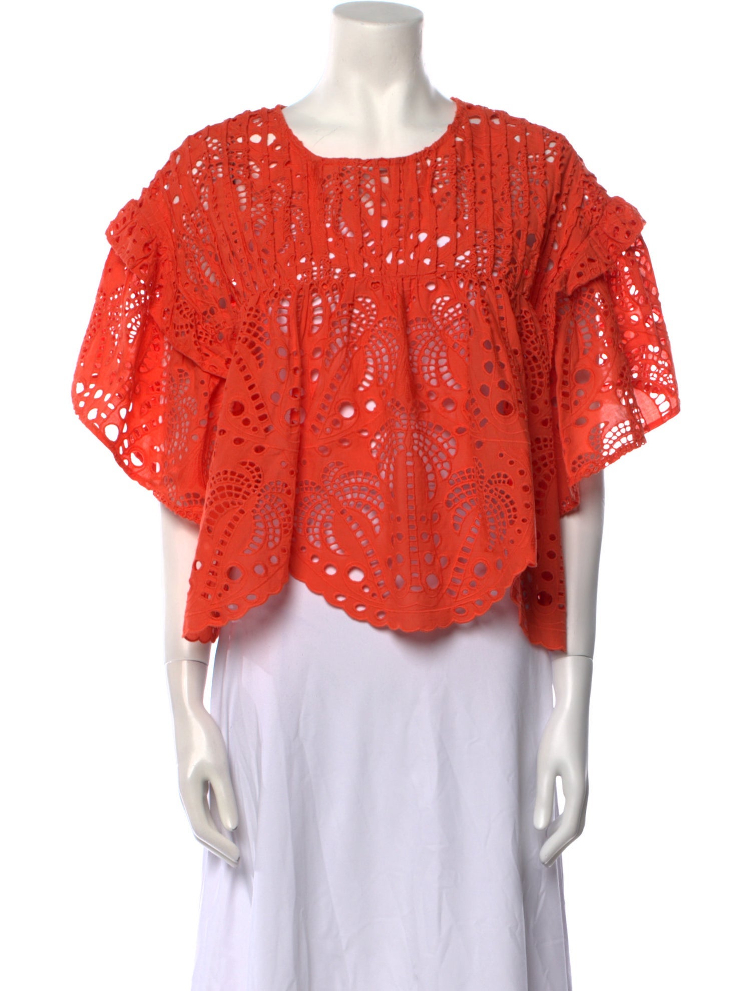 Farm Rio Patterned Scoop Neck Blouse