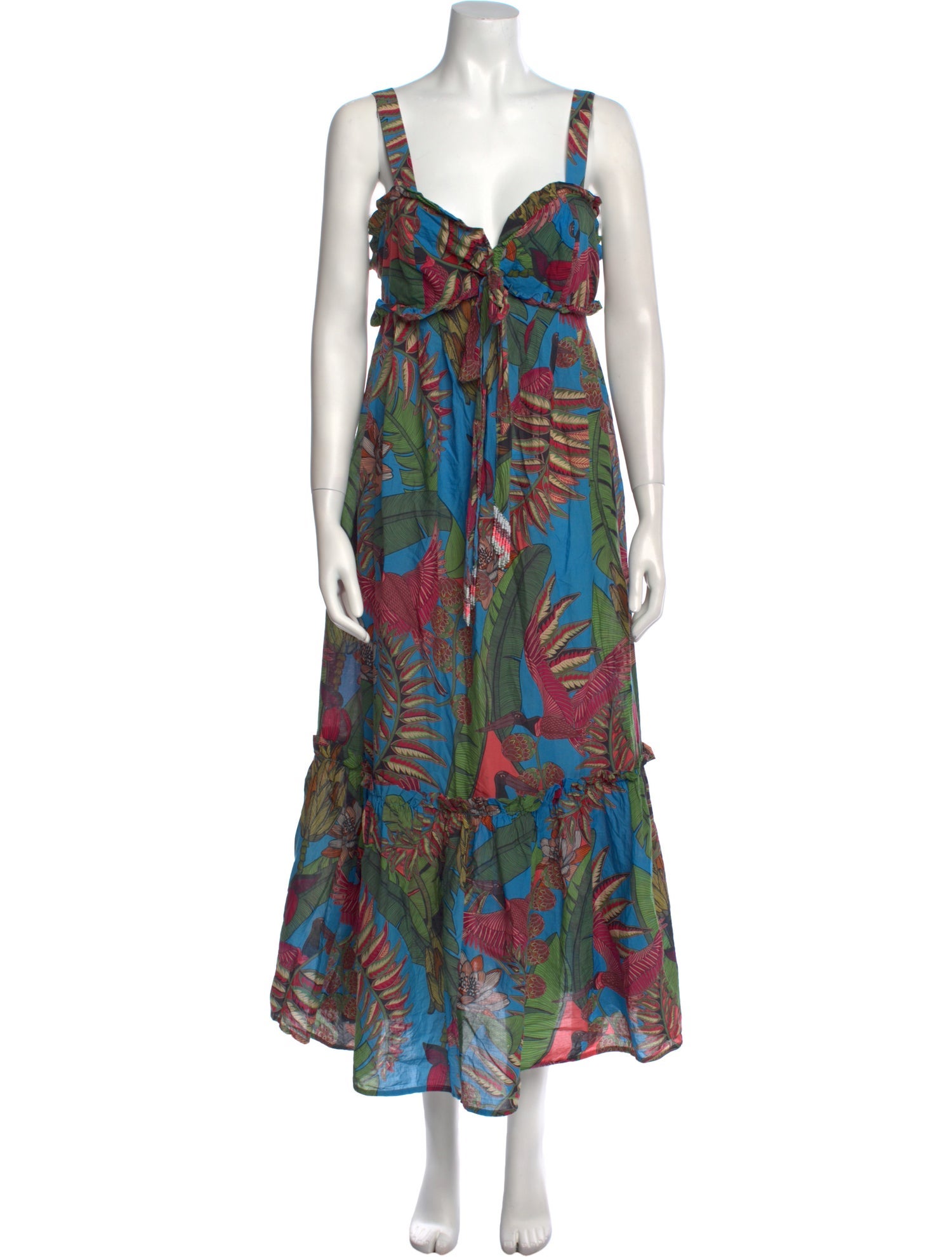 Farm Rio Printed Long Dress