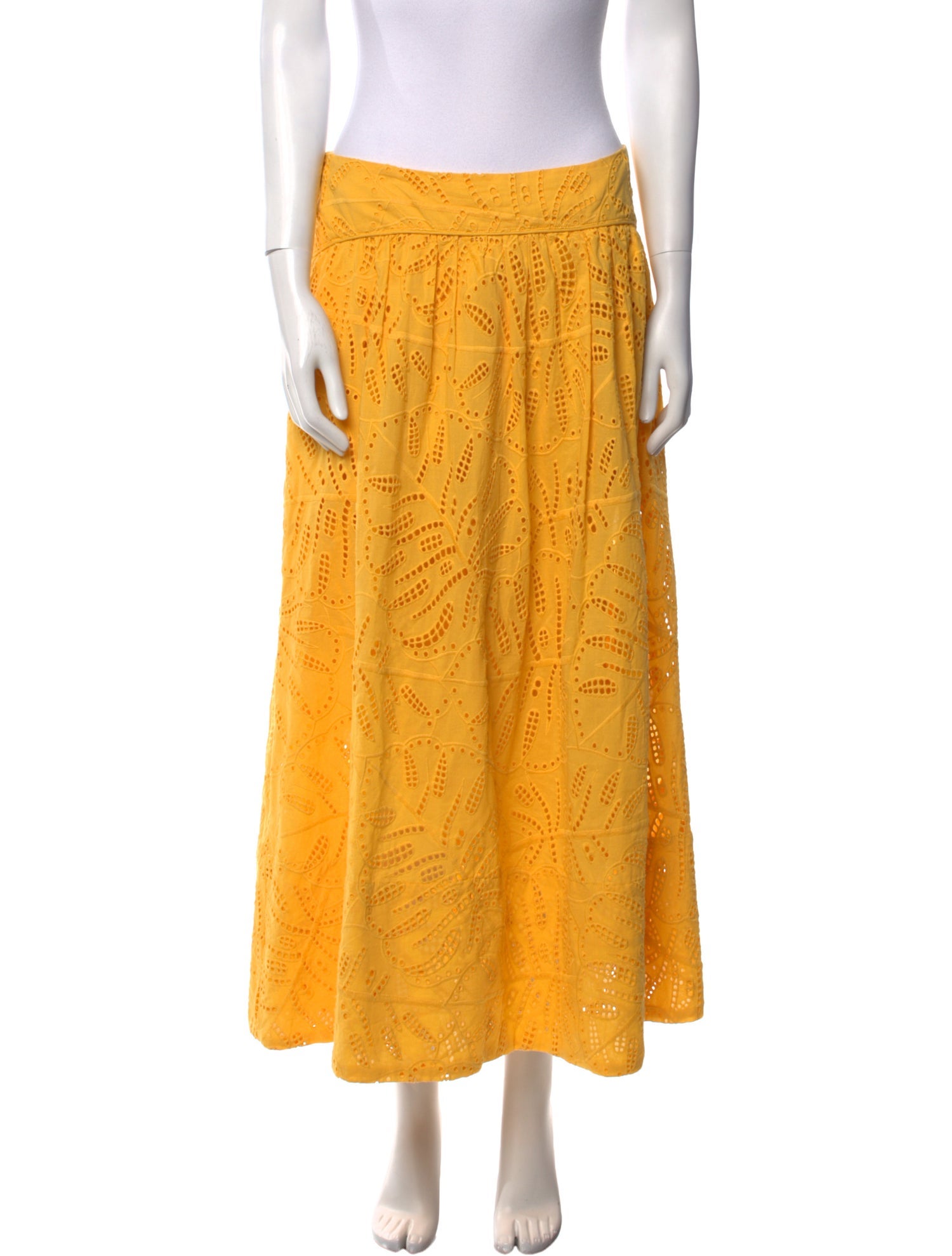 Farm Rio Lace Pattern Midi Length Skirt