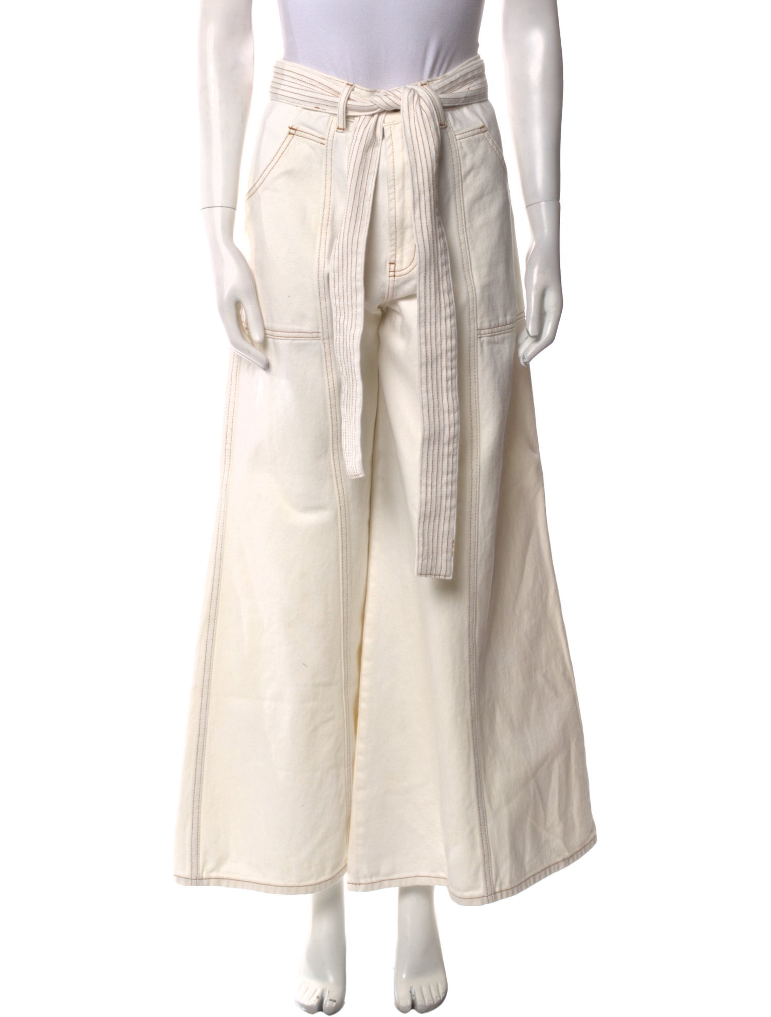 Farm Rio High-Rise Wide Leg Jeans