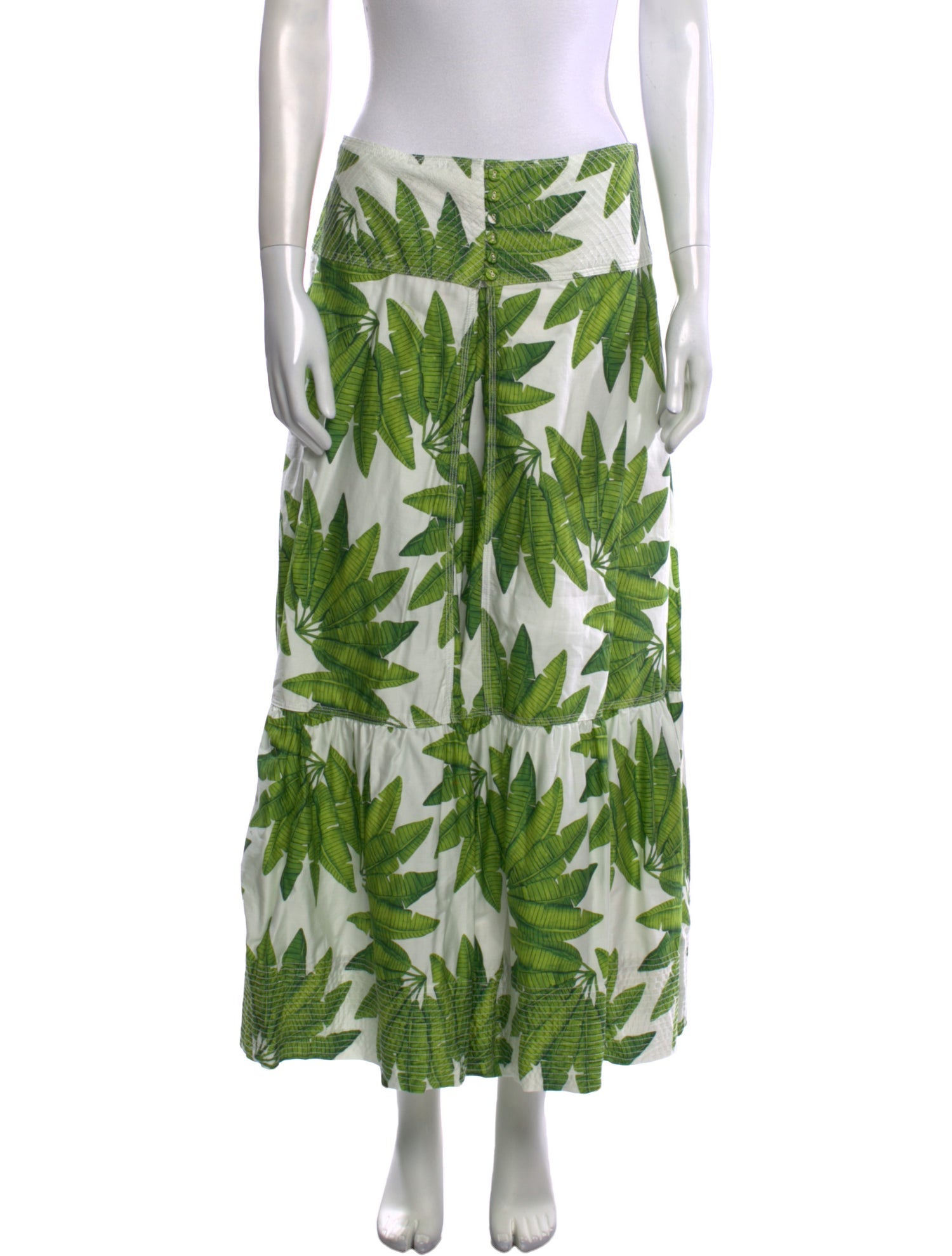 Farm Rio Printed Midi Length Skirt