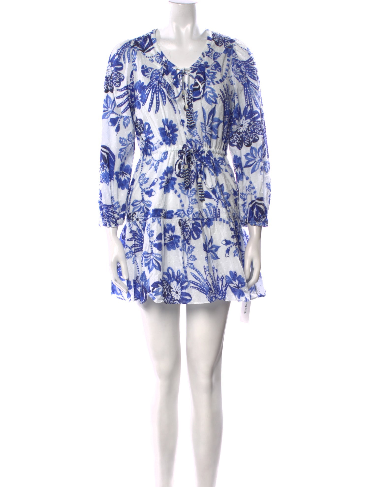 Farm Rio Floral Print Mini Dress