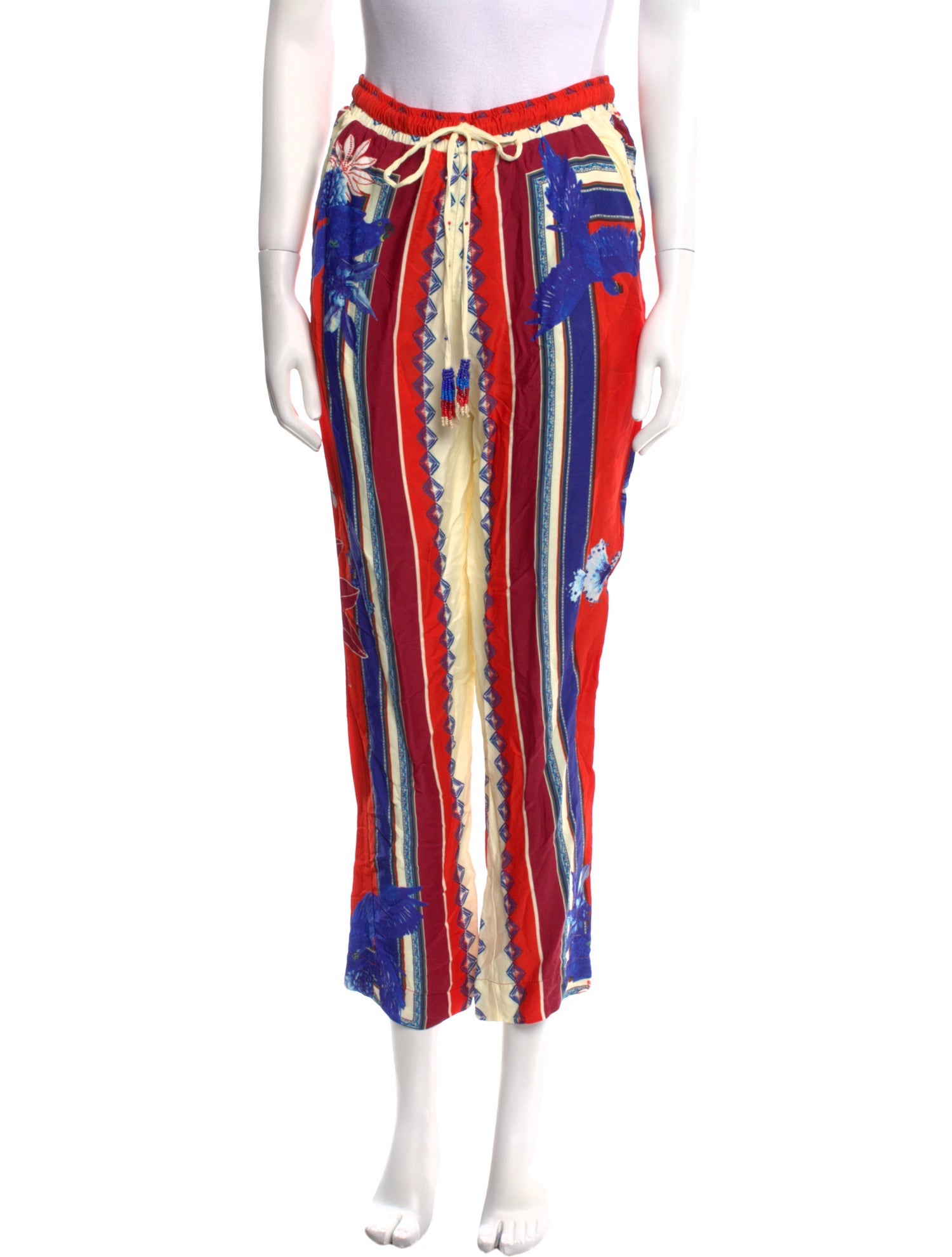 Farm Rio Striped Straight Leg Pants