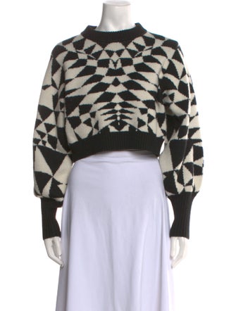 Farm Rio Printed Crew Neck Sweater