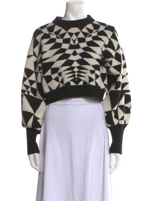 Farm Rio Printed Crew Neck Sweater