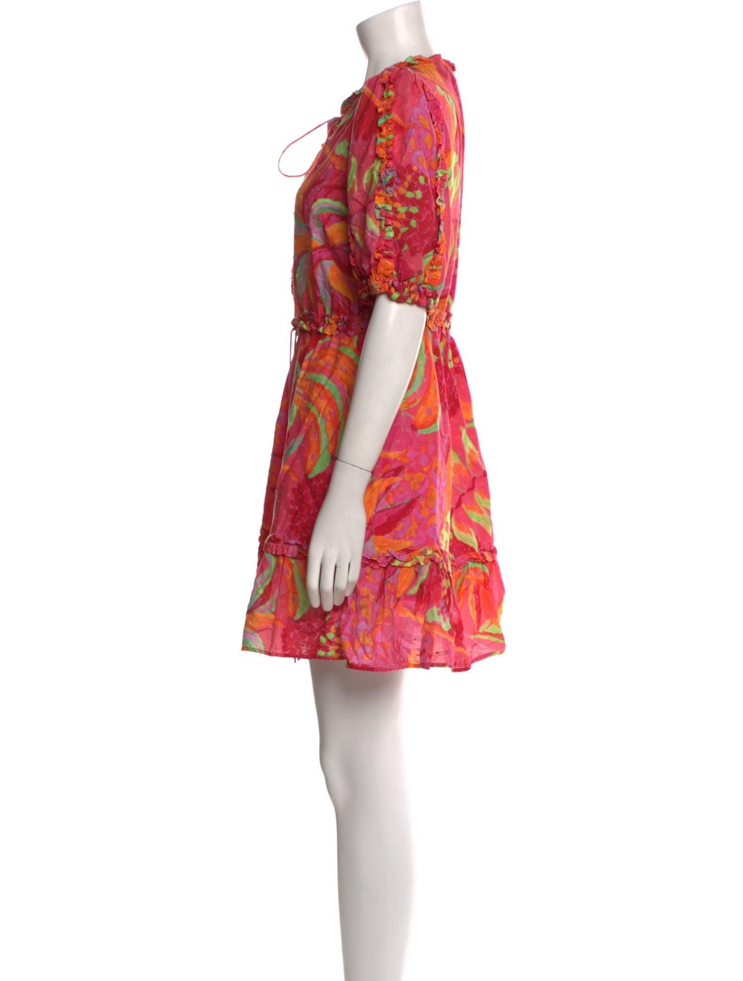 Farm Rio Floral Print Mini Dress