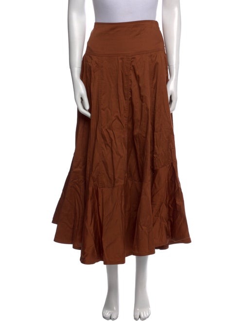 Farm Rio Ruffle Embellishment Midi Length Skirt