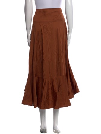 Farm Rio Ruffle Embellishment Midi Length Skirt