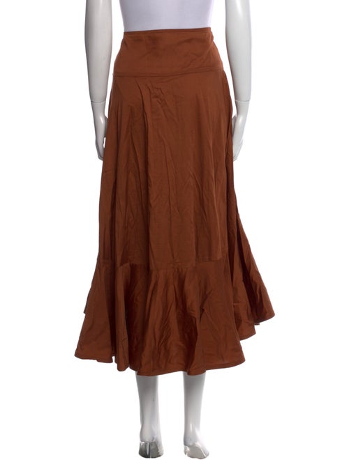 Farm Rio Ruffle Embellishment Midi Length Skirt