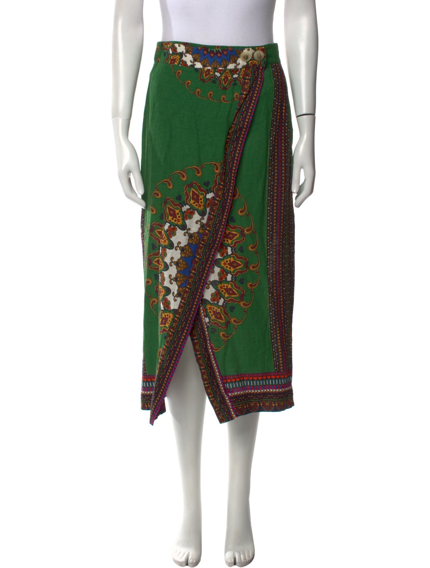 Farm Rio Printed Midi Length Skirt