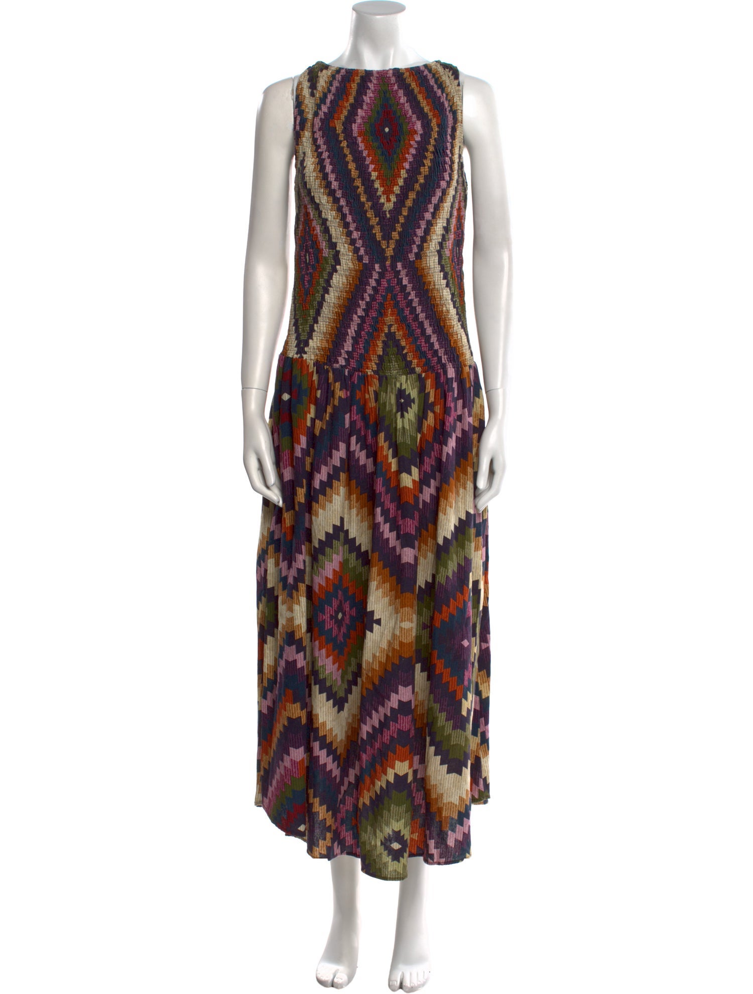 Farm Rio Printed Long Dress
