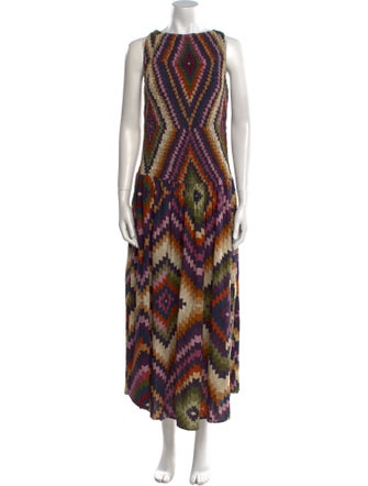 Farm Rio Printed Long Dress