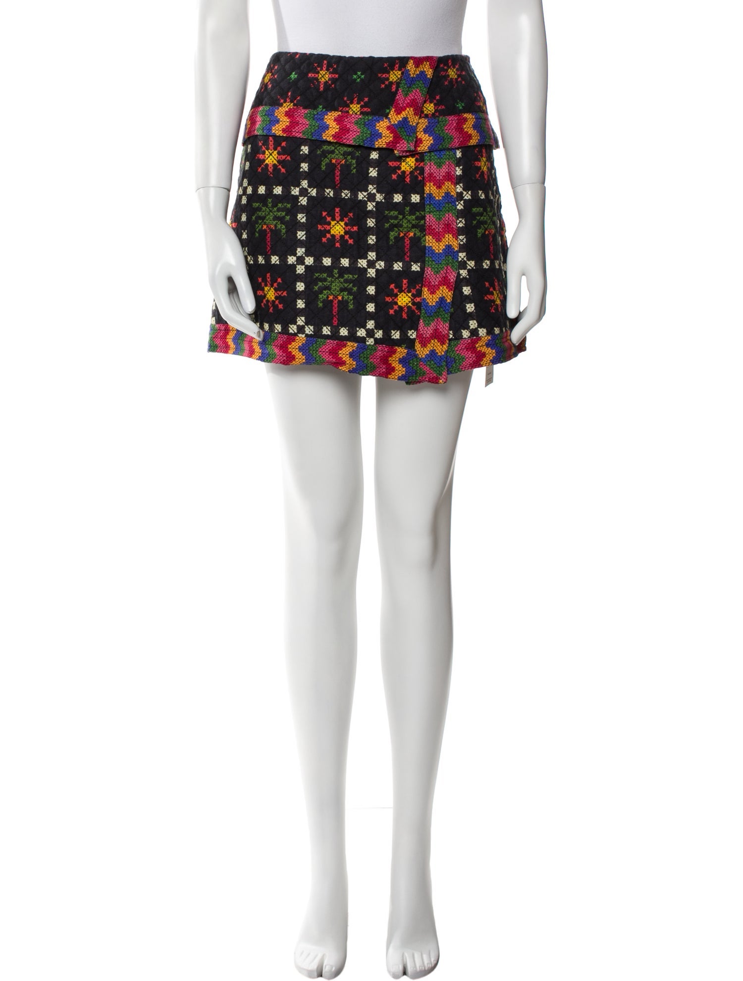 Farm Rio Linen Mini Skirt