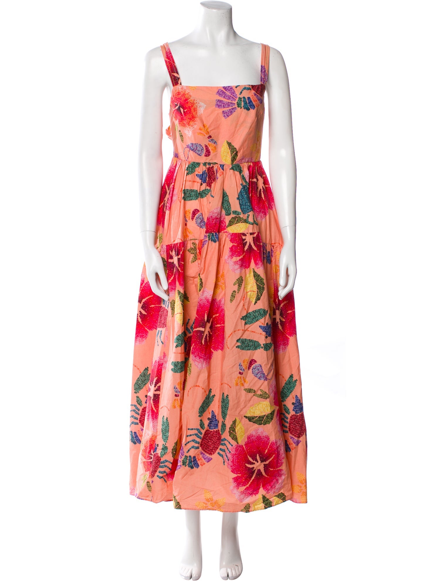 Farm Rio Floral Print Long Dress