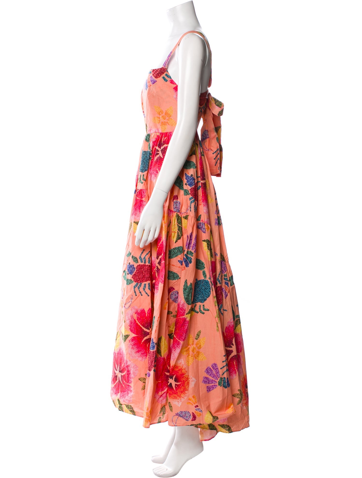 Farm Rio Floral Print Long Dress