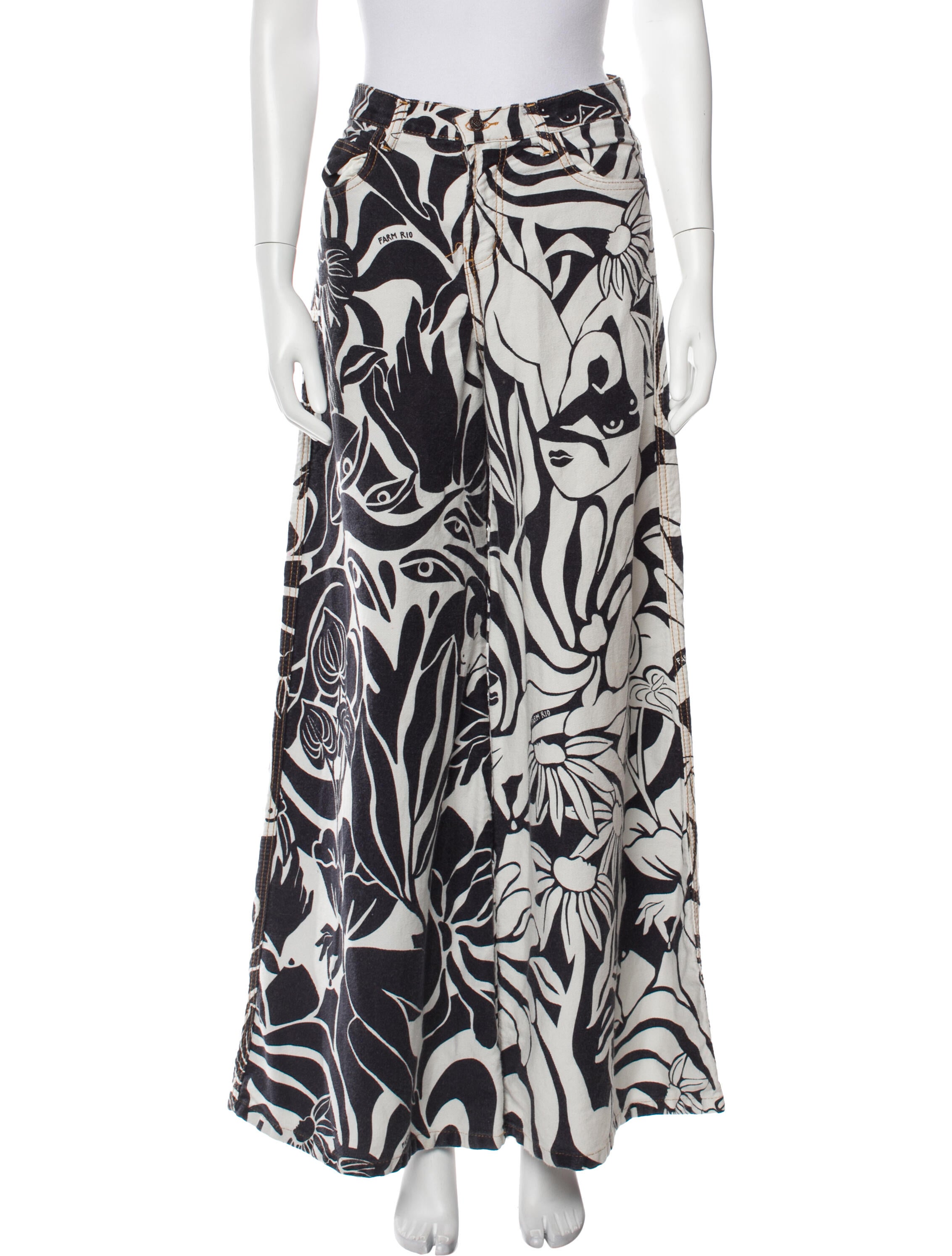 Farm Rio Printed Wide Leg Pants