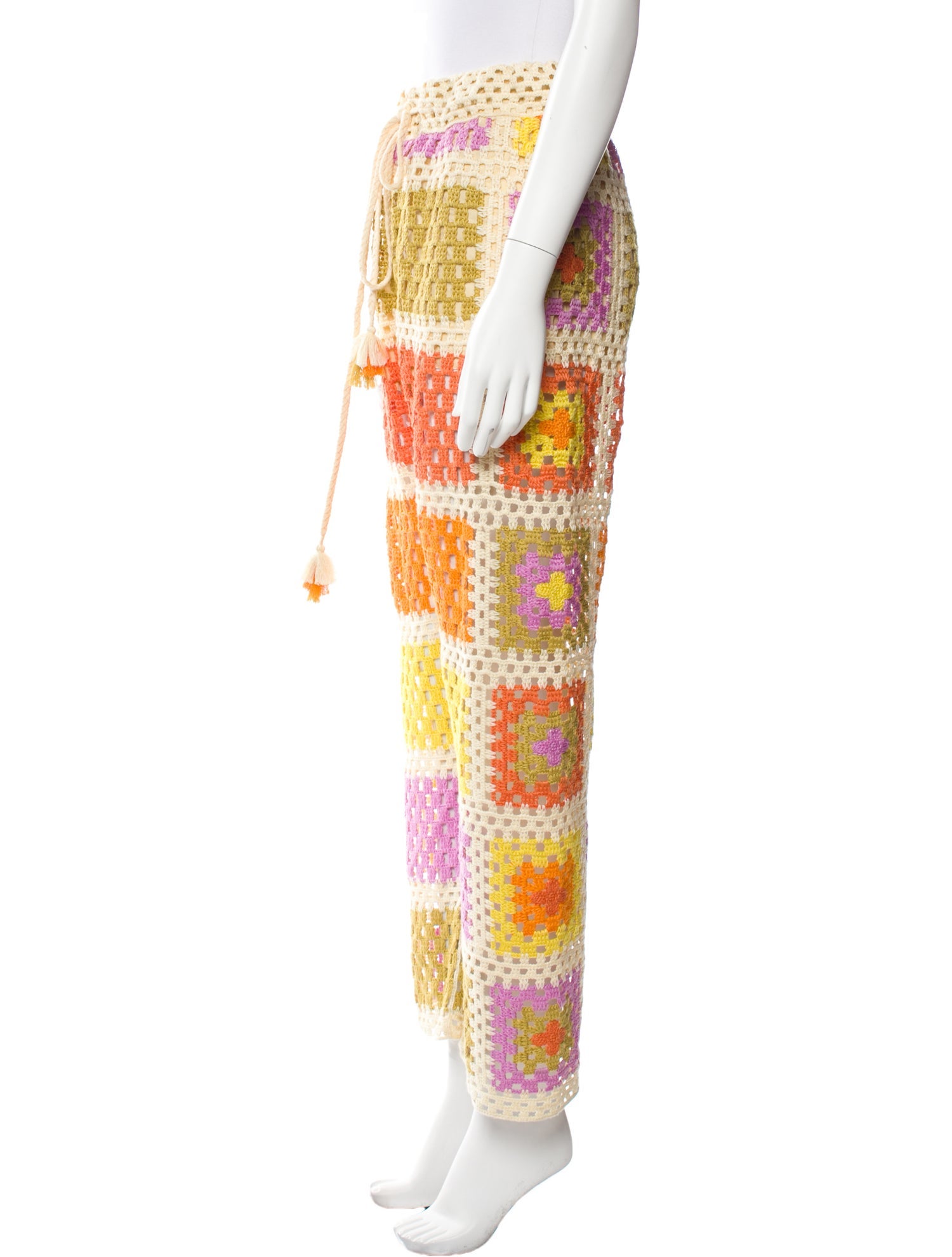 Farm Rio Lace Pattern Straight Leg Pants w/ Tags