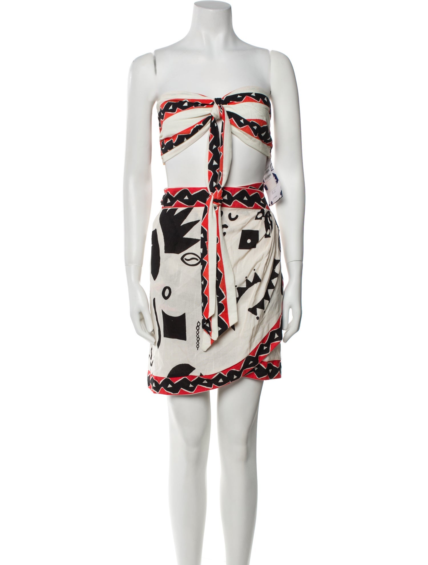 Farm Rio Silk Printed Skirt Suit w/ Tags