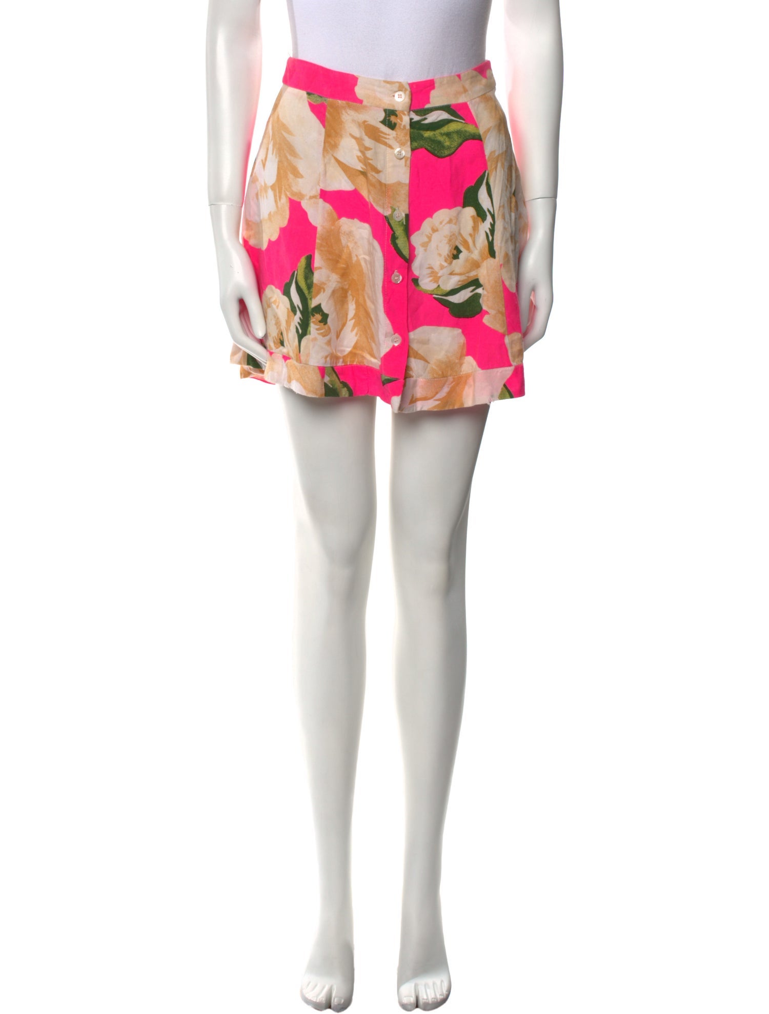 Farm Rio Floral Print Mini Skirt