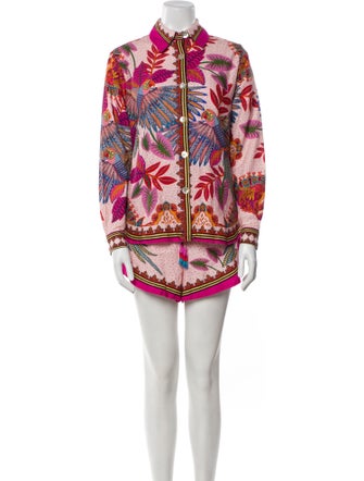 Farm Rio Linen Printed Short Set