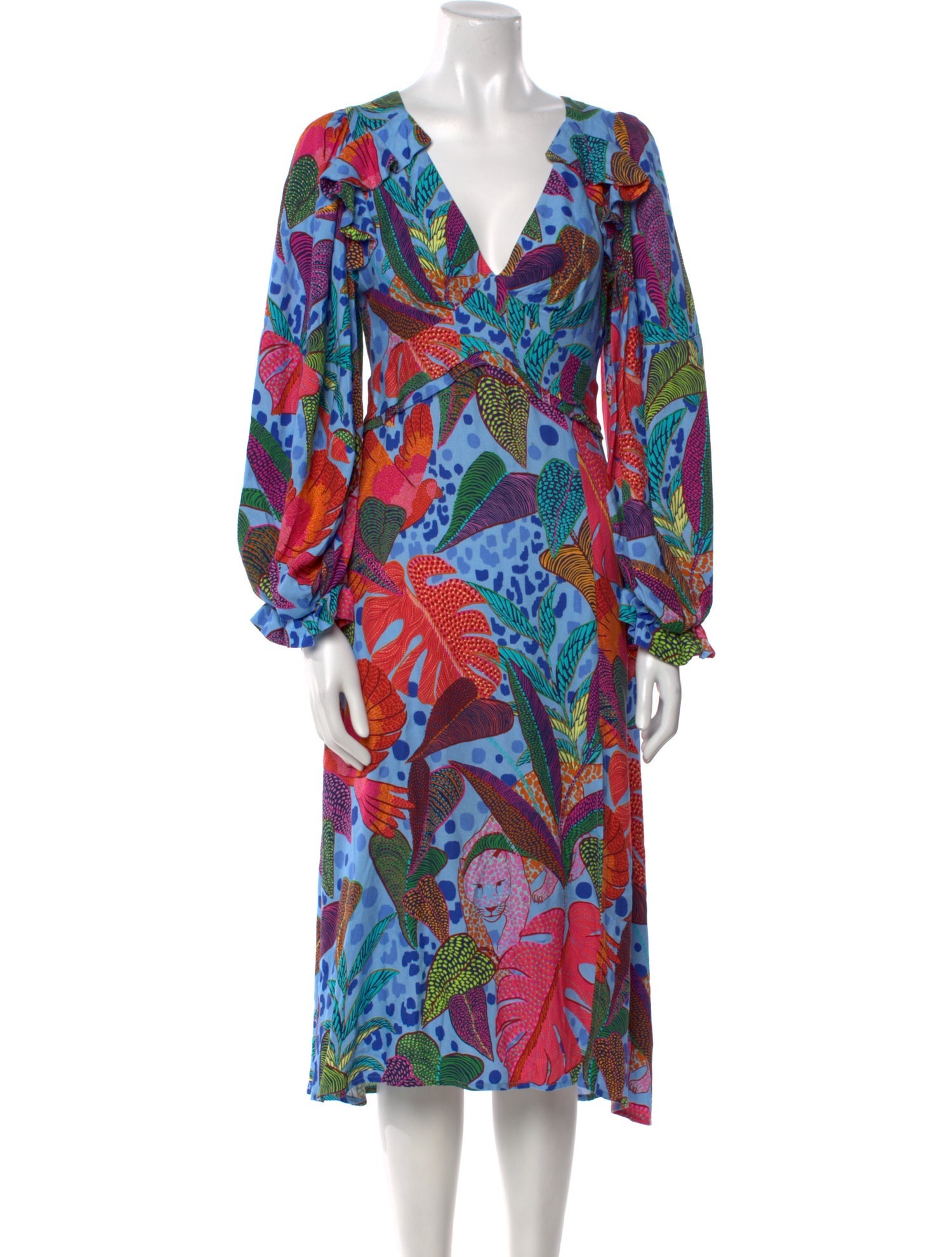Farm Rio Printed Midi Length Dress