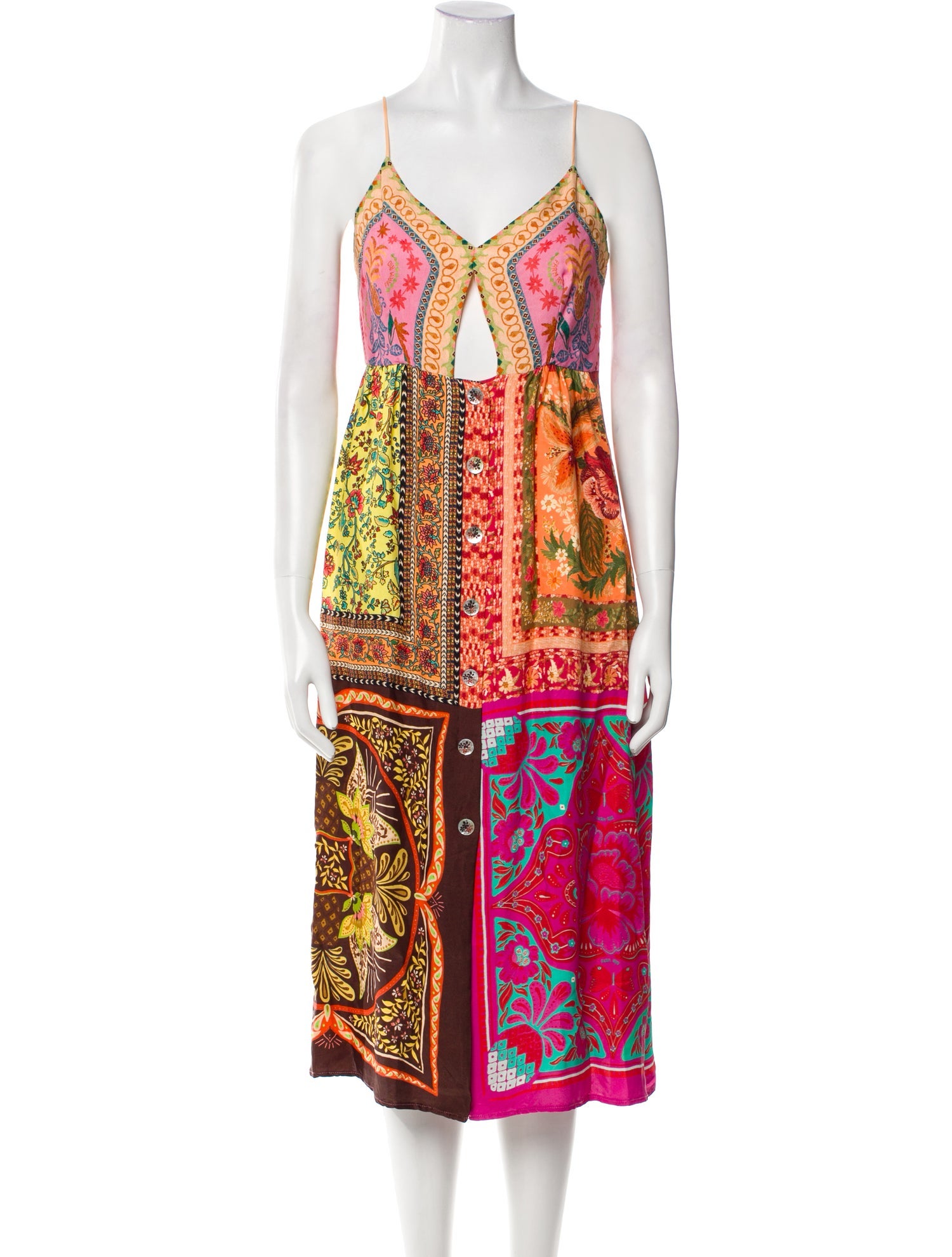 Farm Rio Printed Midi Length Dress