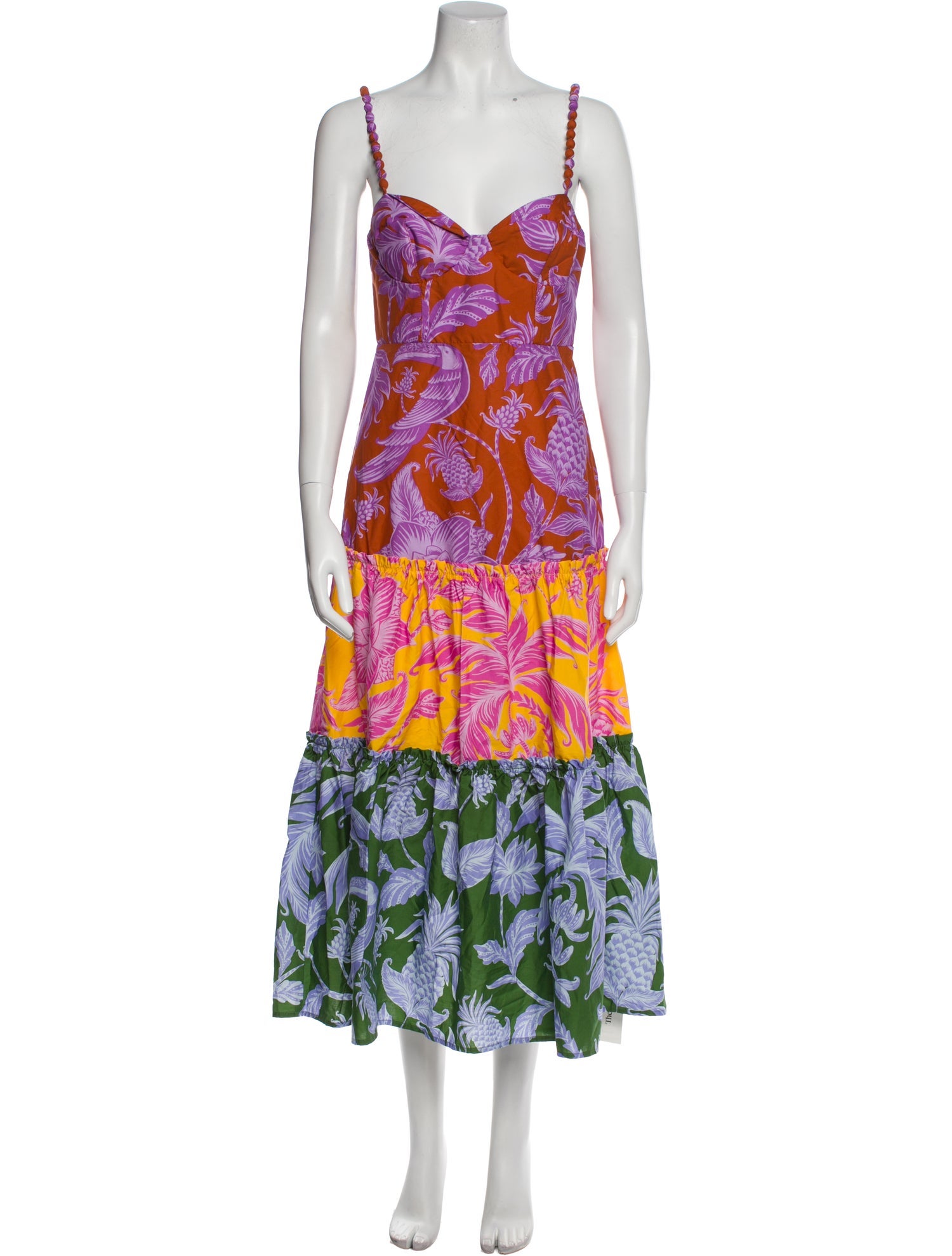 Farm Rio Floral Print Long Dress