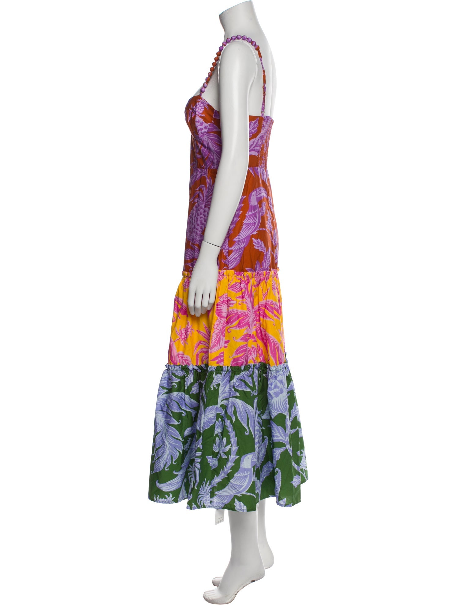 Farm Rio Floral Print Long Dress