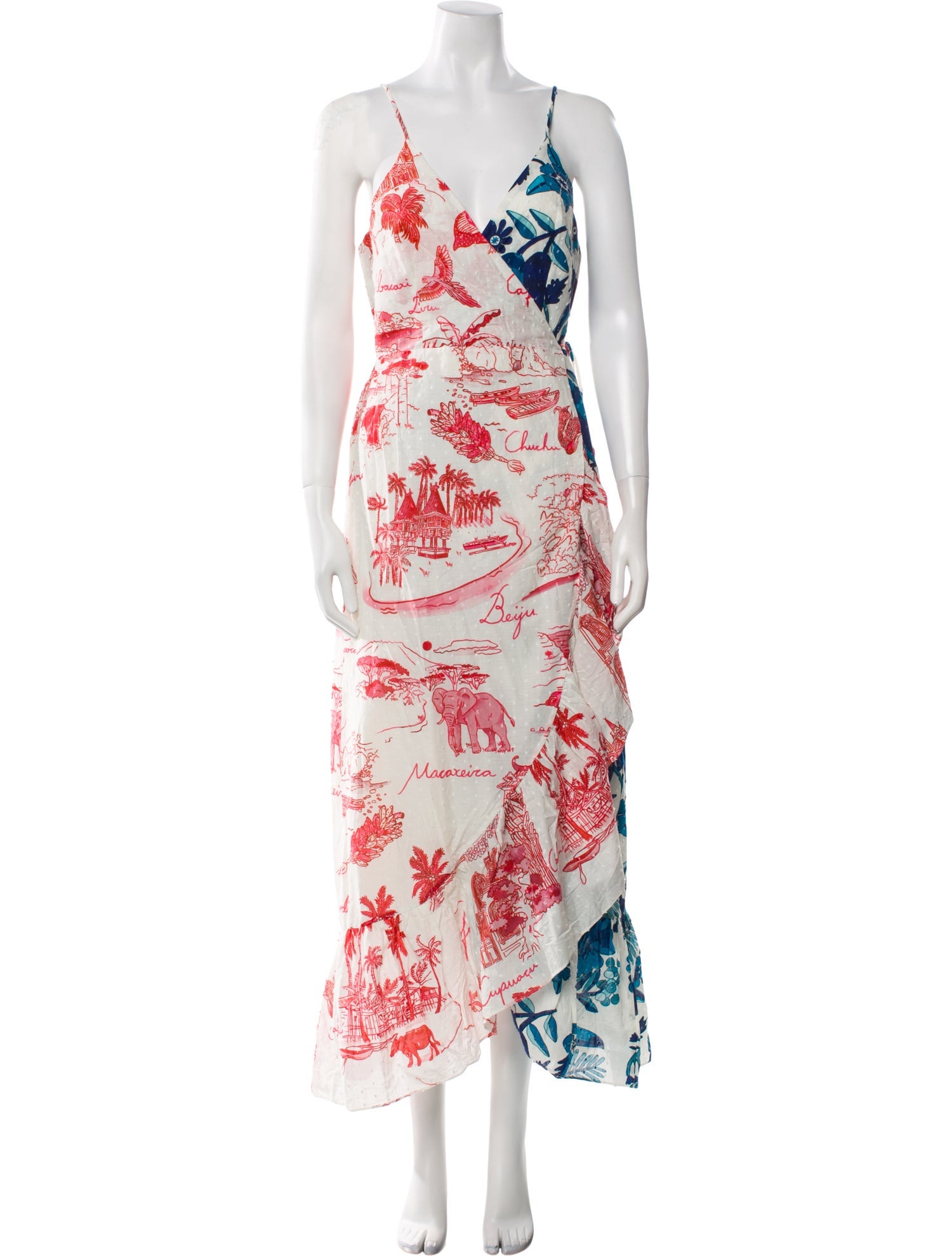 Farm Rio Printed Long Dress w/ Tags