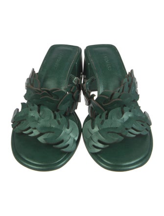 Farm Rio Leather Slides