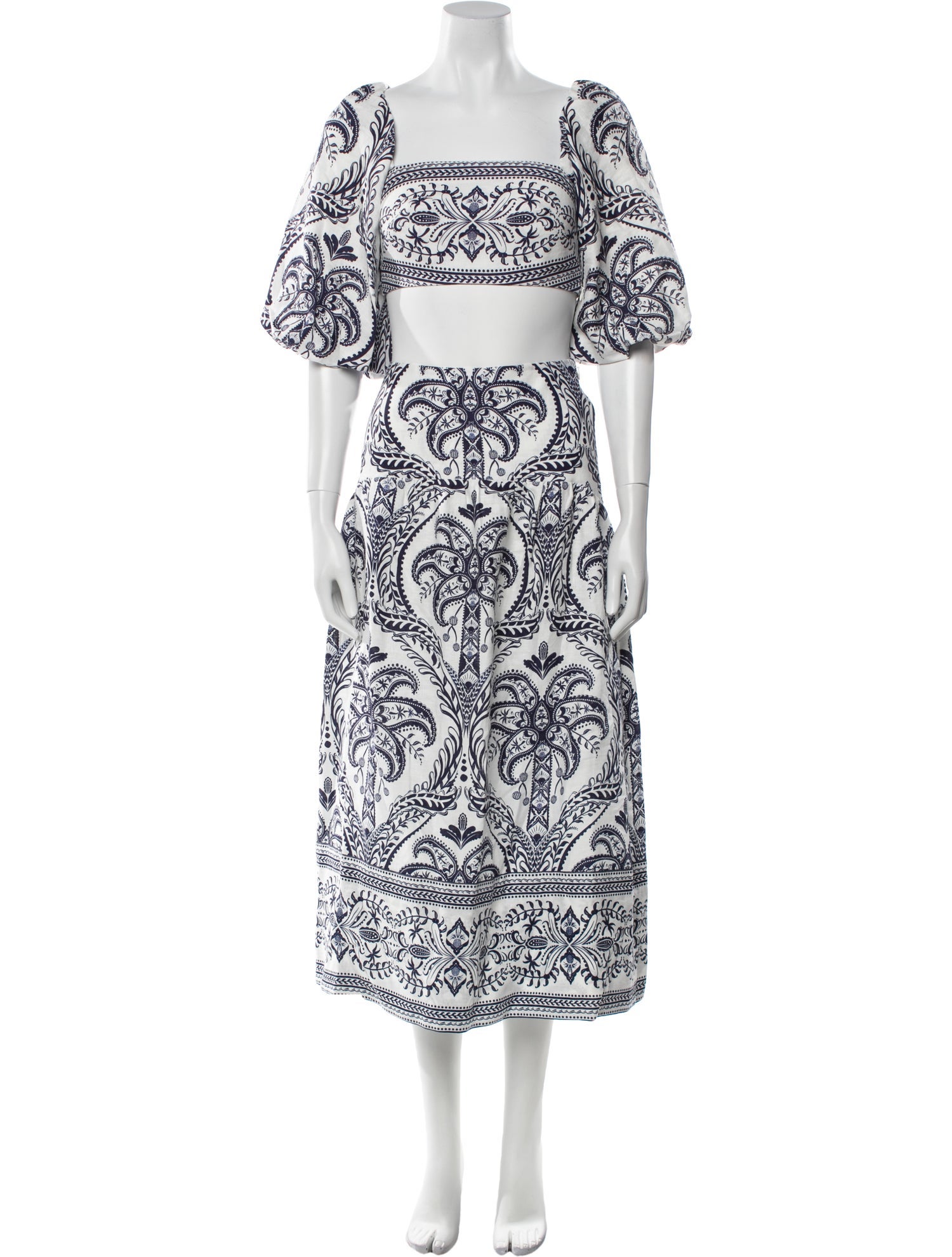 Farm Rio Linen Printed Skirt Set