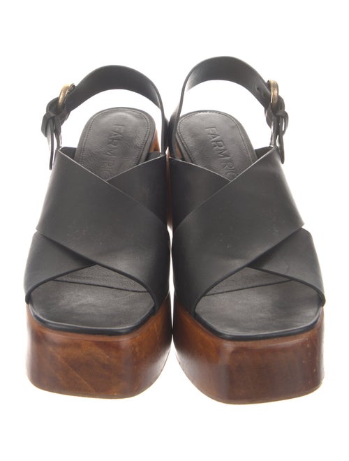 Farm Rio Leather Slingback Sandals