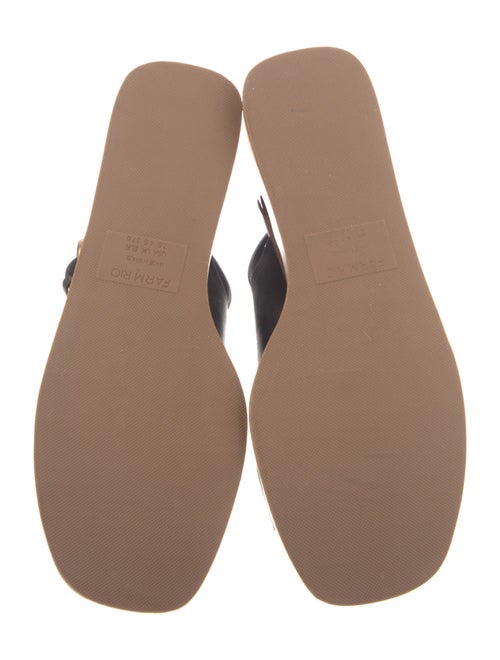 Farm Rio Leather Slingback Sandals