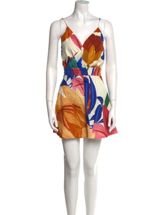 Farm Rio Linen Printed Romper