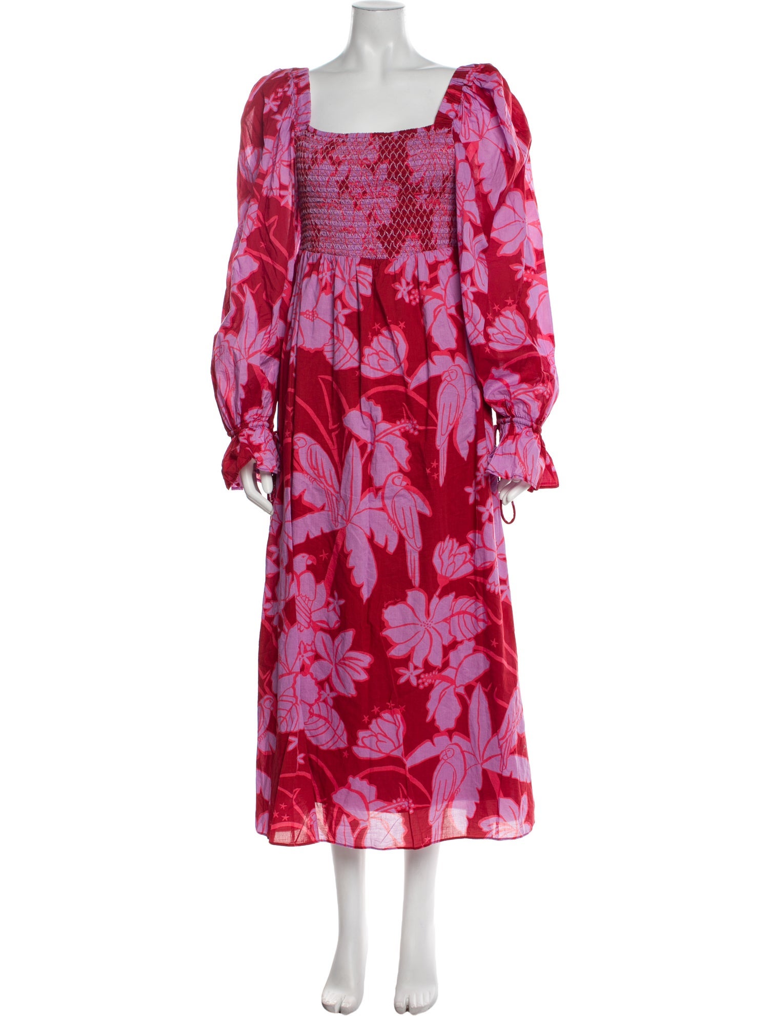Farm Rio Floral Print Long Dress