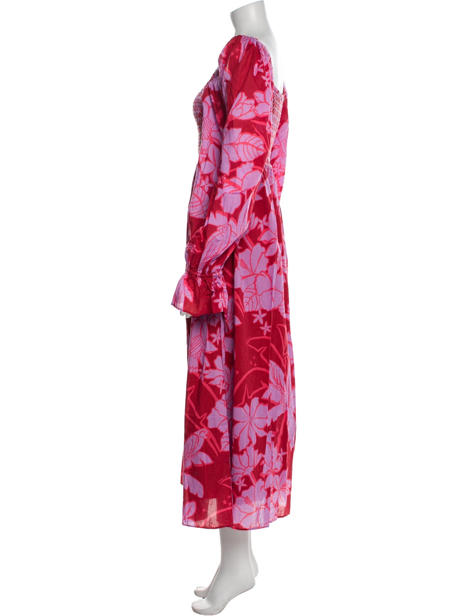Farm Rio Floral Print Long Dress