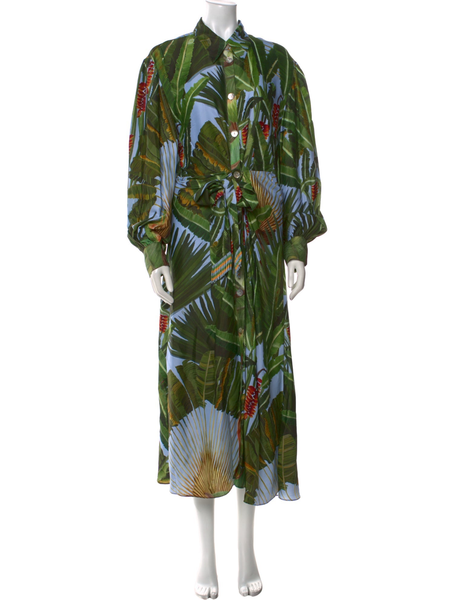Farm Rio Printed Long Dress w/ Tags