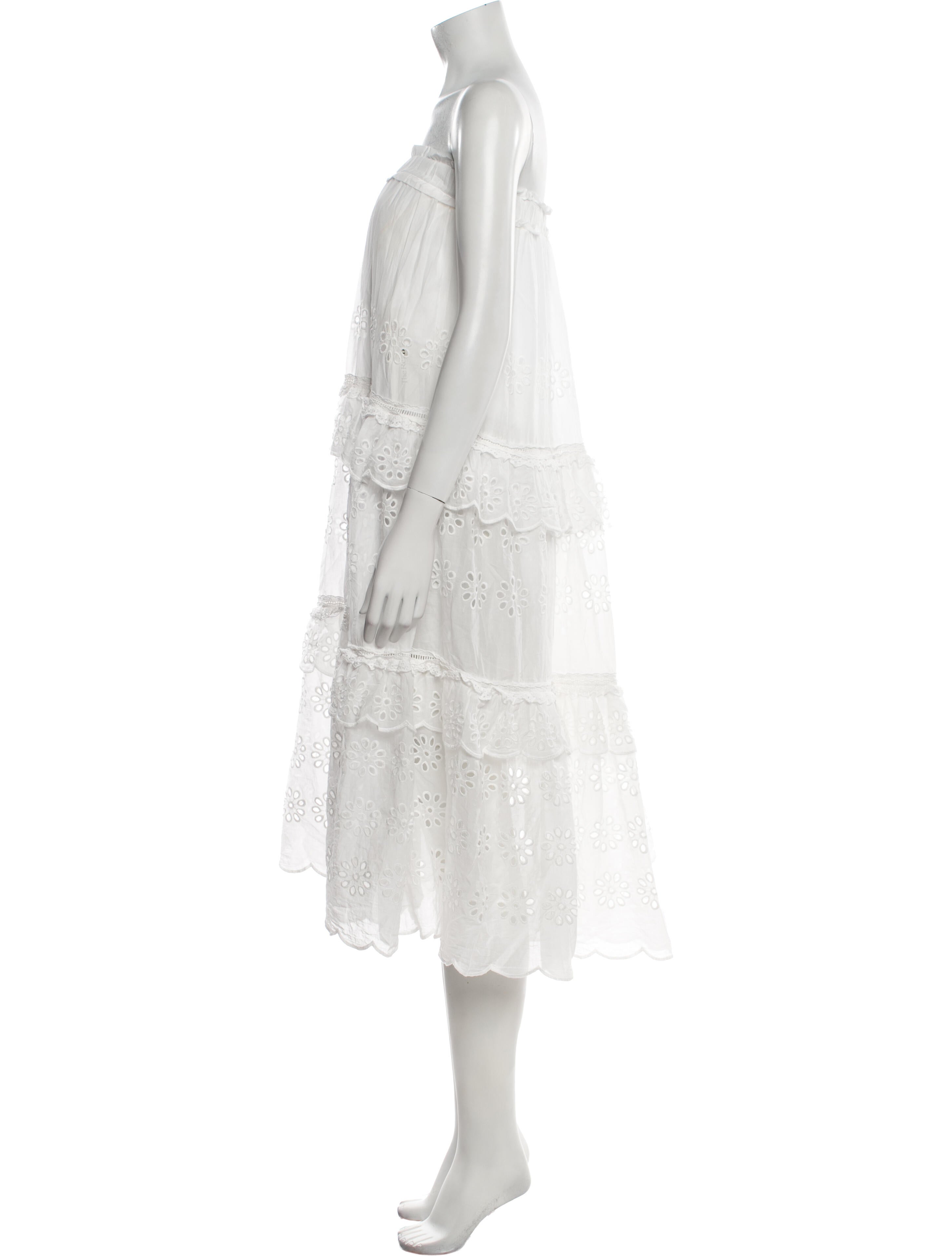 Farm Rio Ruffle Embellishment Long Skirt