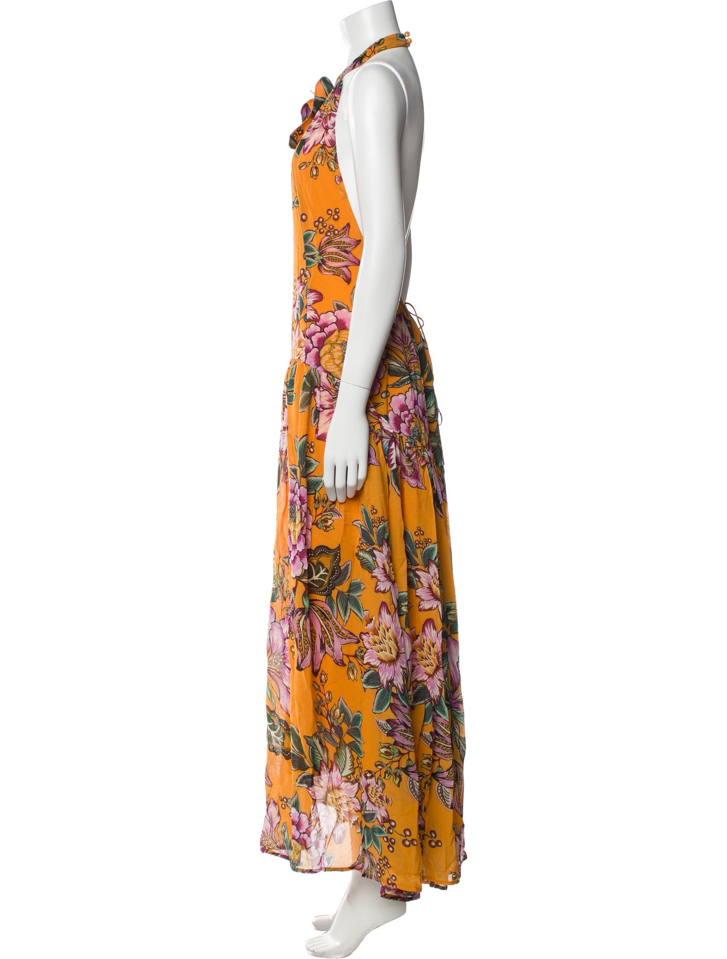 Farm Rio Floral Print Long Dress w/ Tags