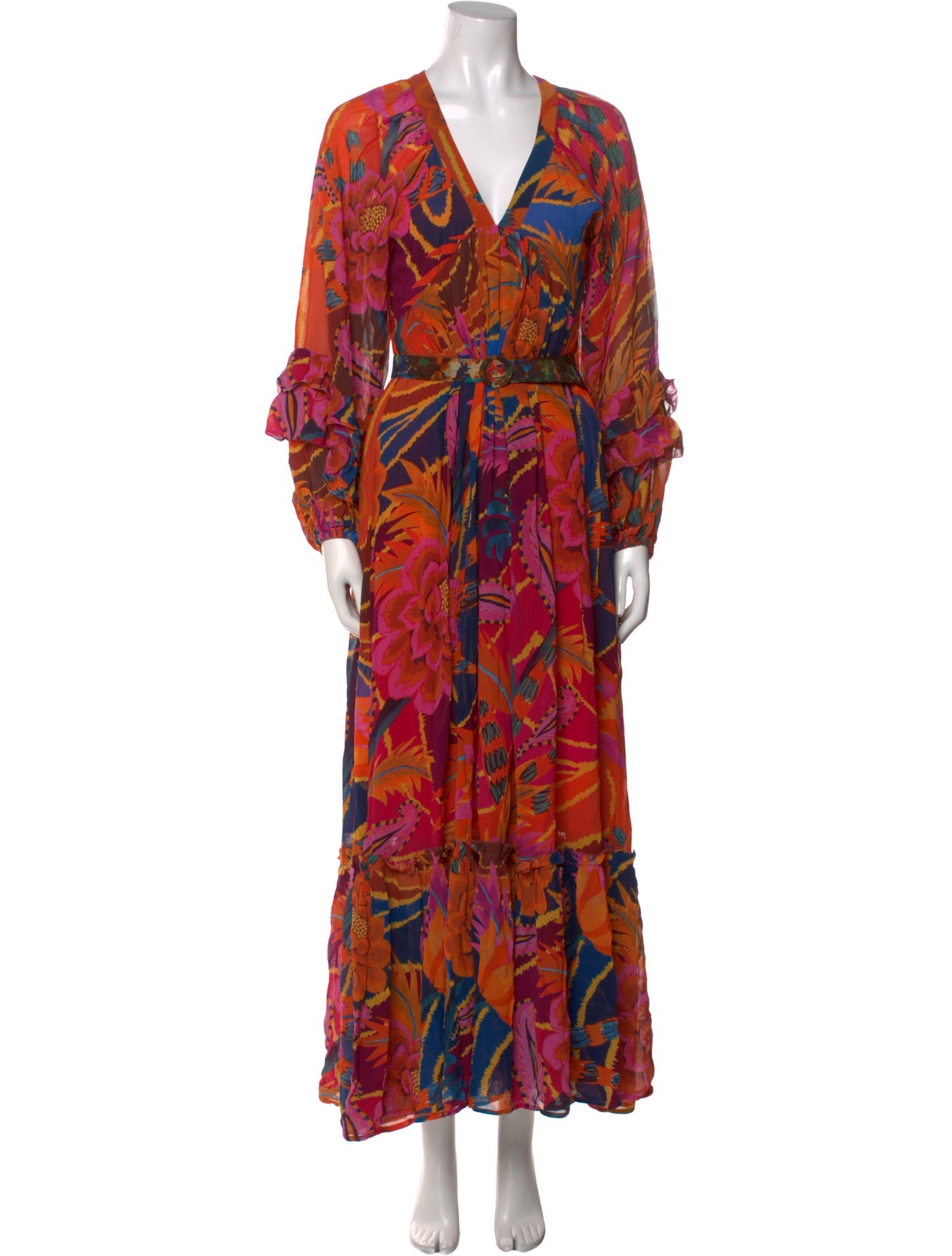 Farm Rio Printed Long Dress