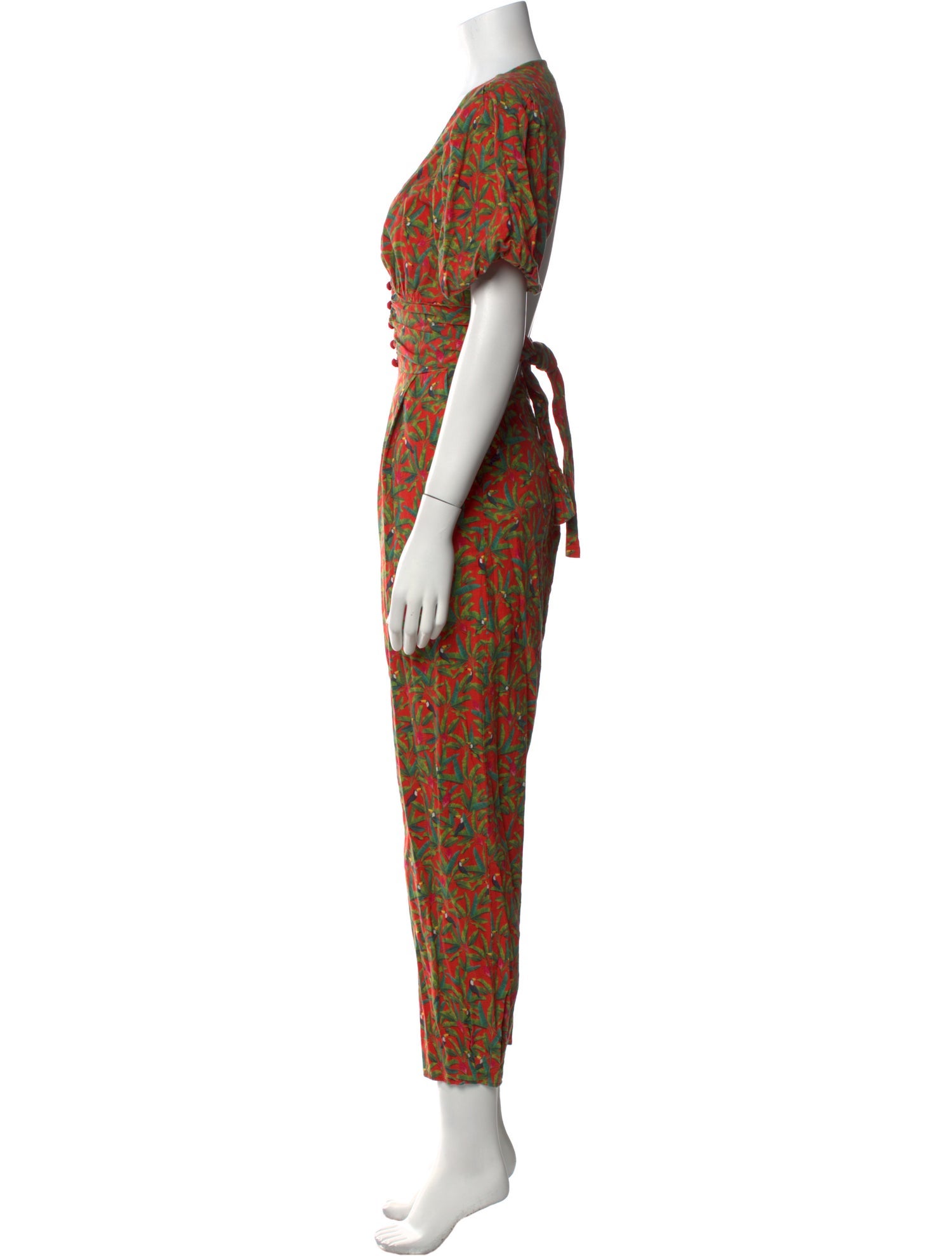Farm Rio Linen Printed Jumpsuit