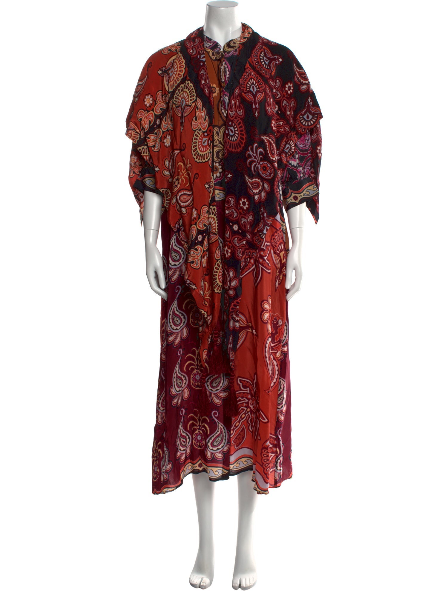 Farm Rio Paisley Print Long Dress