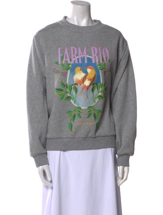 Farm Rio Graphic Print Crew Neck Sweatshirt