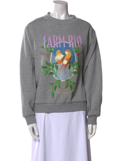 Farm Rio Graphic Print Crew Neck Sweatshirt