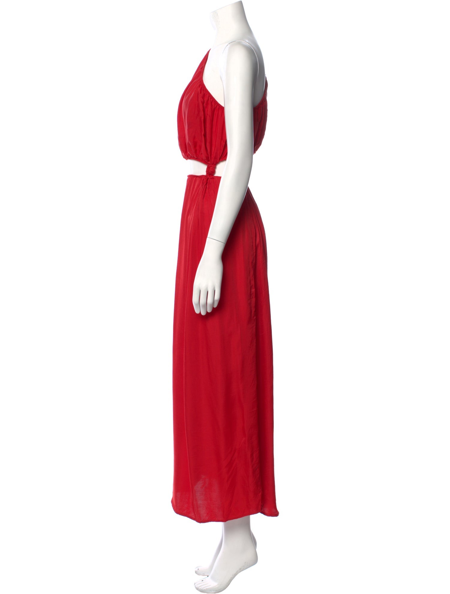 Farm Rio One-Shoulder Midi Length Dress