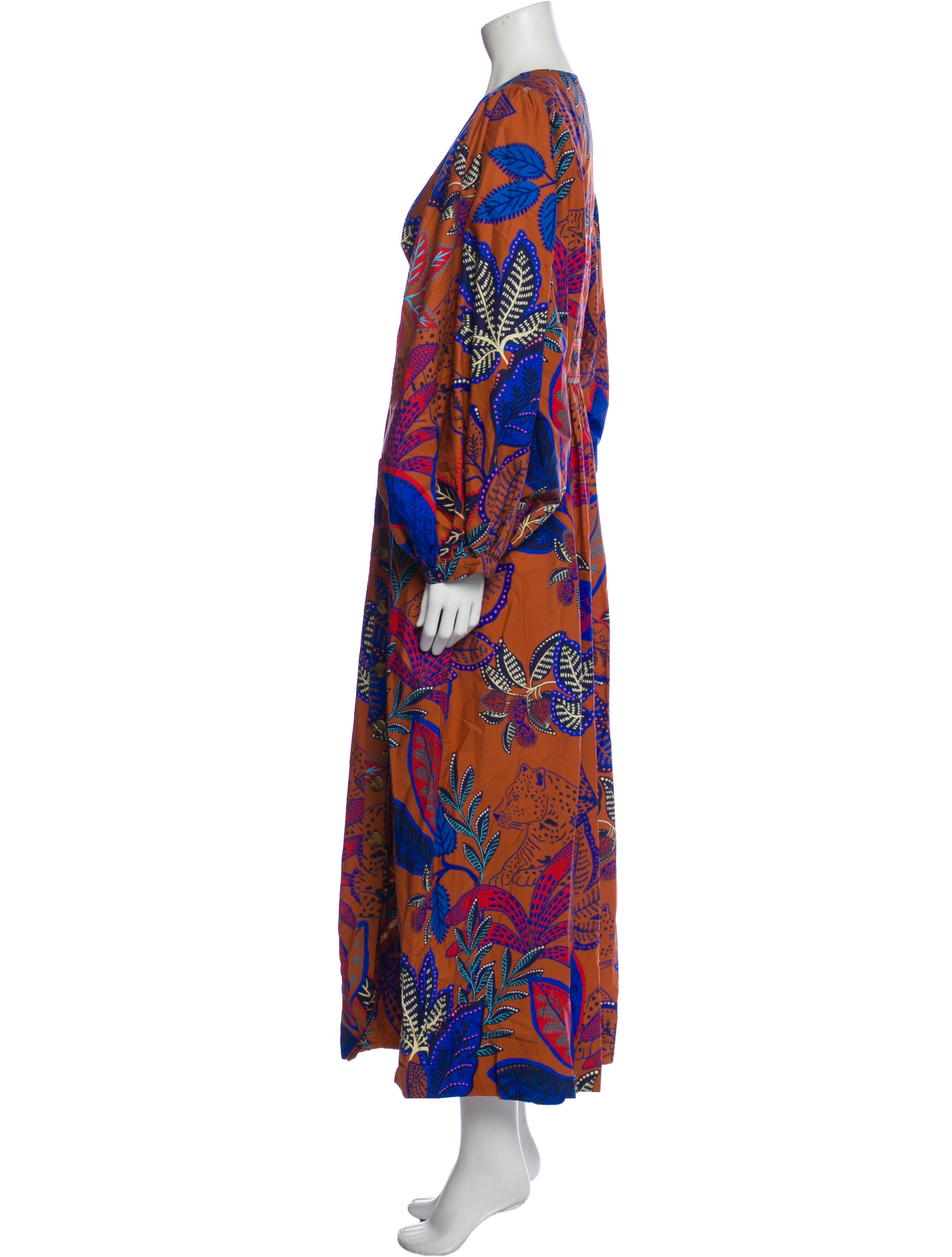Farm Rio Printed Long Dress